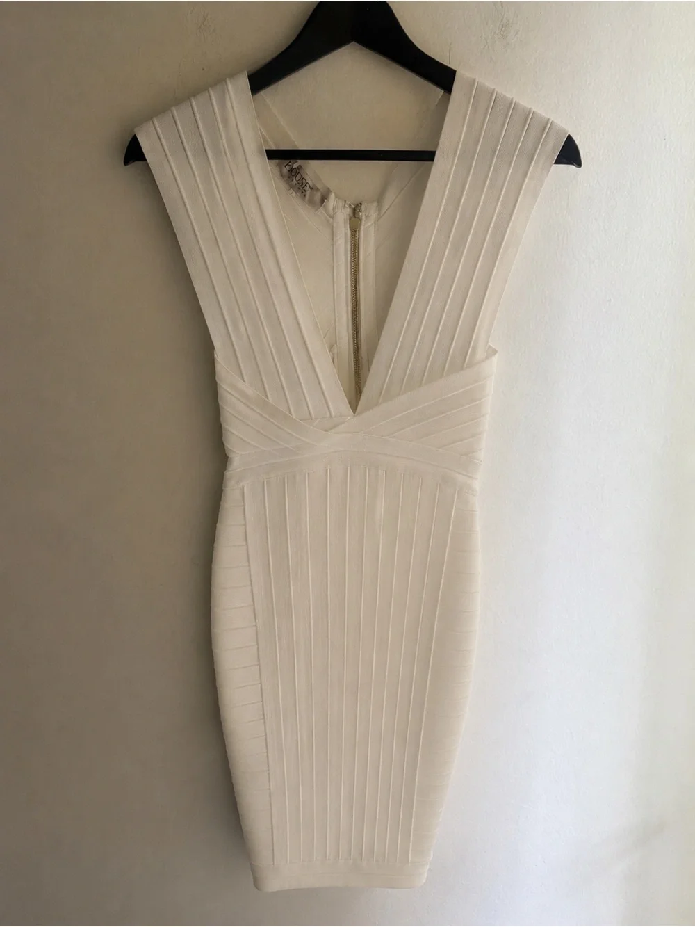 HOUSE of CB Alvarez Bandage Mini Dress • Size S • White NWOT Viral Party Dress - Picture 5 of 6
